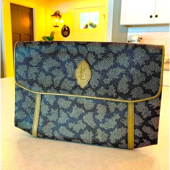 Vintage YVES Saint Laurent Ysl Vintage Clutch Bag Purse ๐๐ - Picture 1 of 14